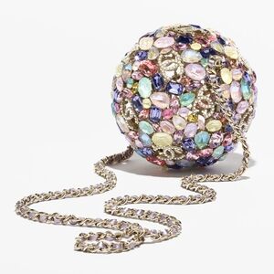 Multicolor Jeweled Ball Evening Bag